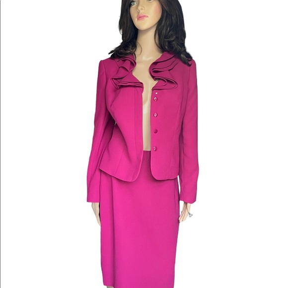 NEW Emily pink ruffle neck Victorian suit size 6 - Picture 2 of 14